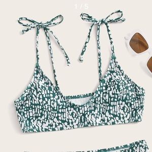 All over print bikini top